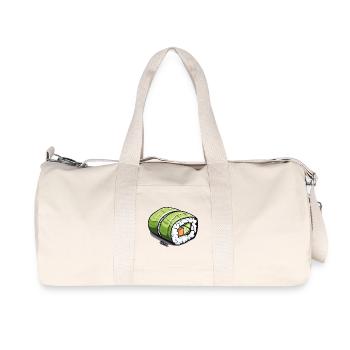Rouleau à sushi vert émeraude - Sac de sport en toile recyclée Stanley/Stella - blanc naturel - Devant