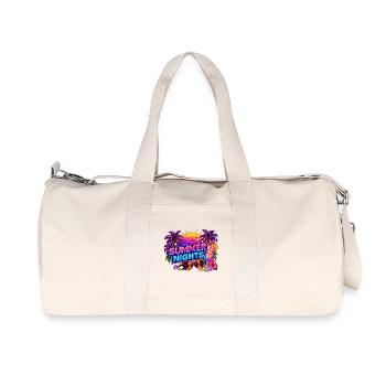 Nuits d'Été Néon Tropiques - Sac de sport en toile recyclée Stanley/Stella - blanc naturel - Devant