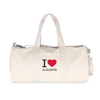 I LOVE ALICANTE Spain Spanien - Recycelte Canvas-Sporttasche von Stanley/Stella - Naturweiß - Vorne