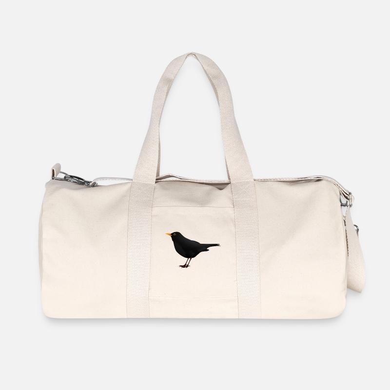Amsel - Recycelte Canvas-Sporttasche von Stanley/Stella - Naturweiß