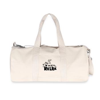 Relax Cat - Recycled Canvas Sports Bag by Stanley/Stella - natural - Front