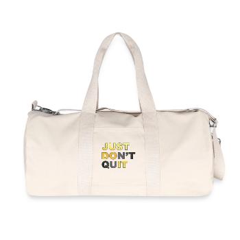 Ne le faites pas. Ne vous contentez pas de le faire! # - Sac de sport en toile recyclée Stanley/Stella - blanc naturel - Devant