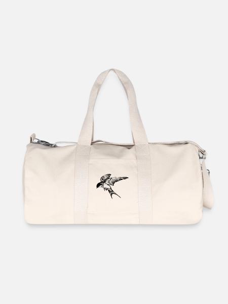 Nœud papillon à la mode: L’hirondelle - Sac de sport en toile recyclée Stanley/Stella - blanc naturel