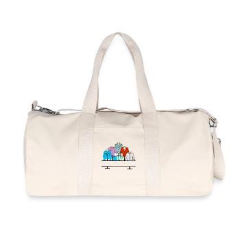Magasin de vêtements pour hommes - Sac de sport en toile recyclée Stanley/Stella - blanc naturel - Devant