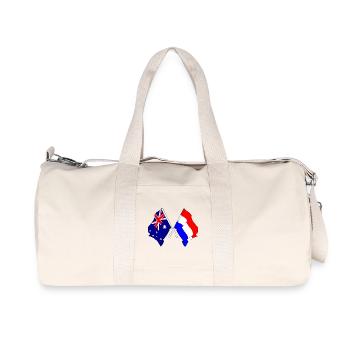 Flag of Australia and flag of the Netherlands - Recycled Canvas Sports Bag by Stanley/Stella - natural - Front