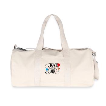 love is in the air - Recycled Canvas Sports Bag by Stanley/Stella - natural - Front