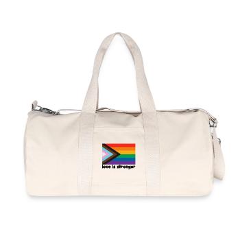 Love is stronger. LGBT - Recycled Canvas Sports Bag by Stanley/Stella - natural - Front