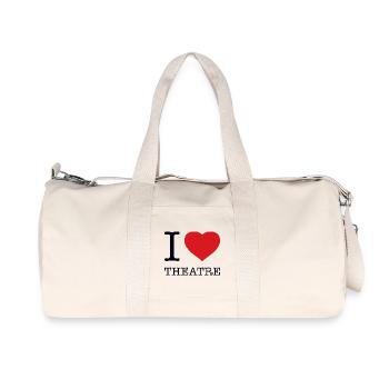 J’ADORE LE THÉÂTRE - Sac de sport en toile recyclée Stanley/Stella - blanc naturel - Devant