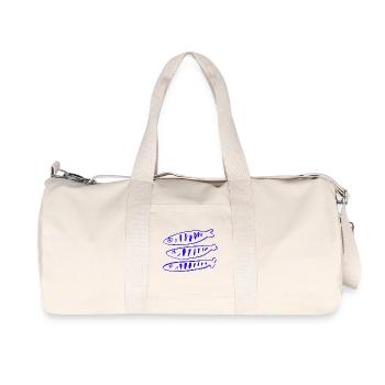 PETIT POISSON - Sac de sport en toile recyclée Stanley/Stella - blanc naturel - Devant