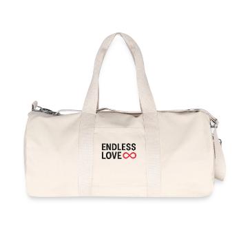 Amour sans fin Infinity Design - Sac de sport en toile recyclée Stanley/Stella - blanc naturel - Devant