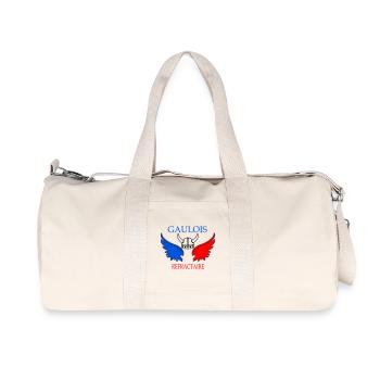 Ailes tricolores de Gaulois Refractaire - Sac de sport en toile recyclée Stanley/Stella - blanc naturel - Devant