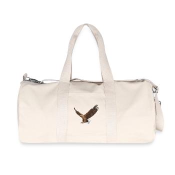 Seeadler Haliaeetus albicilla Adler - Recycelte Canvas-Sporttasche von Stanley/Stella - Naturweiß - Vorne