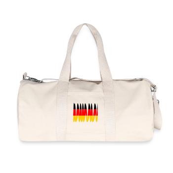 Deutschland Flagge - Recycelte Canvas-Sporttasche von Stanley/Stella - Naturweiß - Vorne