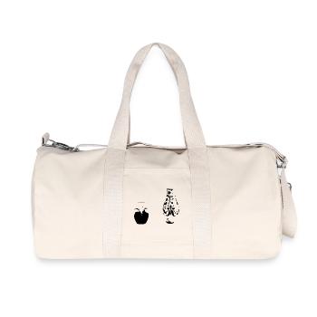 Keramik Topf Duo – Minimalistische Illustration - Recycelte Canvas-Sporttasche von Stanley/Stella - Naturweiß - Vorne
