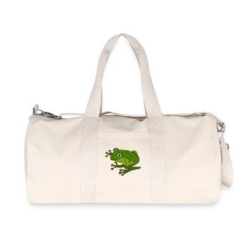 Grenouille - Sac de sport en toile recyclée Stanley/Stella - blanc naturel - Devant