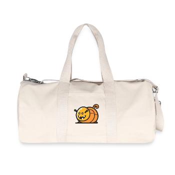 Schnecke Halloween Zombie - Recycelte Canvas-Sporttasche von Stanley/Stella - Naturweiß - Vorne