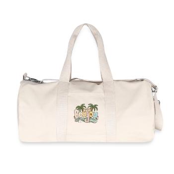 Boujou Normandie Fierté Normande Bonjour - Sac de sport en toile recyclée Stanley/Stella - blanc naturel - Devant