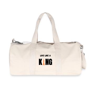 Roi Orange sur fond noir - Sac de sport en toile recyclée Stanley/Stella - blanc naturel - Devant