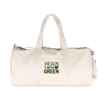Herbalist Heal With Green Professional Practition - Recycled Canvas Sports Bag by Stanley/Stella - natural - Front