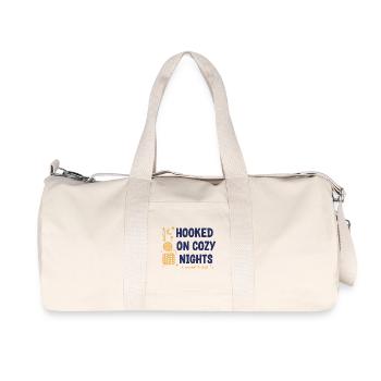 Amoureux du crochet accroché aux nuits douillettes au crochet et - Sac de sport en toile recyclée Stanley/Stella - blanc naturel - Devant