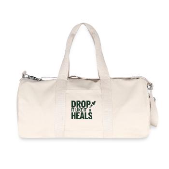 Homöopathie Lass es ab, als würde es professionell heilen. - Recycelte Canvas-Sporttasche von Stanley/Stella - Naturweiß - Vorne