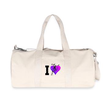 Simple Handball Idee für Handball fuer Frauen - Recycelte Canvas-Sporttasche von Stanley/Stella - Naturweiß - Vorne