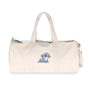 Ami cartoon dauphin câlin - Sac de sport en toile recyclée Stanley/Stella - blanc naturel - Devant