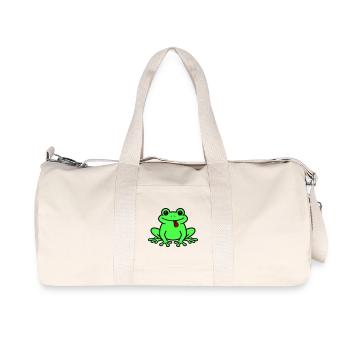 Grenouille Comique Crapaud - Sac de sport en toile recyclée Stanley/Stella - blanc naturel - Devant