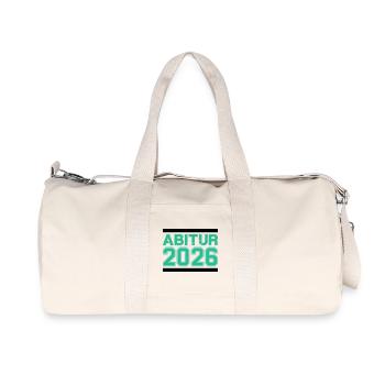 Abitur 2026 Abschluss – Raues Finish - Recycelte Canvas-Sporttasche von Stanley/Stella - Naturweiß - Vorne