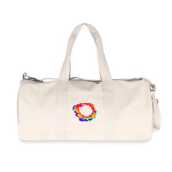 Voronoi Mosaic Orbit - Recycled Canvas Sports Bag by Stanley/Stella - natural - Front
