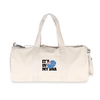 C’est dans mon ADN Gènes néo-zélandais drôles NZ - Sac de sport en toile recyclée Stanley/Stella - blanc naturel - Devant