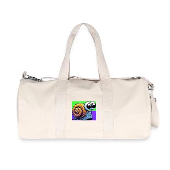 Escargot - Sac de sport en toile recyclée Stanley/Stella - blanc naturel - Devant