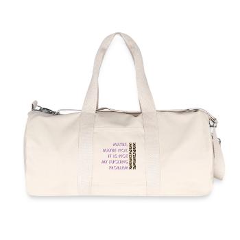 Vielleicht nicht – mein Problem - Recycelte Canvas-Sporttasche von Stanley/Stella - Naturweiß - Vorne