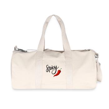 Scénario de piment épicé Humour sur la nourriture drôle - Sac de sport en toile recyclée Stanley/Stella - blanc naturel - Devant