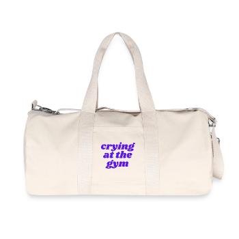 Pleurer à la salle de sport - Sac de sport en toile recyclée Stanley/Stella - blanc naturel - Devant