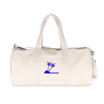 Palmen - Recycelte Canvas-Sporttasche von Stanley/Stella - Naturweiß - Vorne