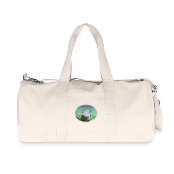 Dolphin in coastal waters - Recycled Canvas Sports Bag by Stanley/Stella - natural - Front