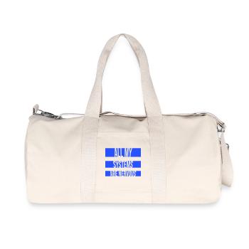 Tous mes systèmes sont nerveux, peur drôle, logo de nerd - Sac de sport en toile recyclée Stanley/Stella - blanc naturel - Devant