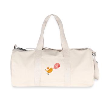  Schulkind 2026 - Recycelte Canvas-Sporttasche von Stanley/Stella - Naturweiß - Vorne