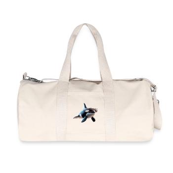Orca Schwertwal Wal Killerwal Meerestiere Orcas - Recycelte Canvas-Sporttasche von Stanley/Stella - Naturweiß - Vorne