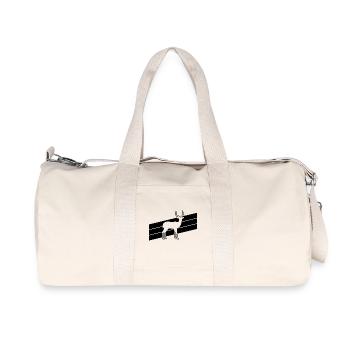 Antilope Silhouette - Recycelte Canvas-Sporttasche von Stanley/Stella - Naturweiß - Vorne