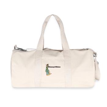 Shimmy-Göttin in Grün - Recycelte Canvas-Sporttasche von Stanley/Stella - Naturweiß - Vorne