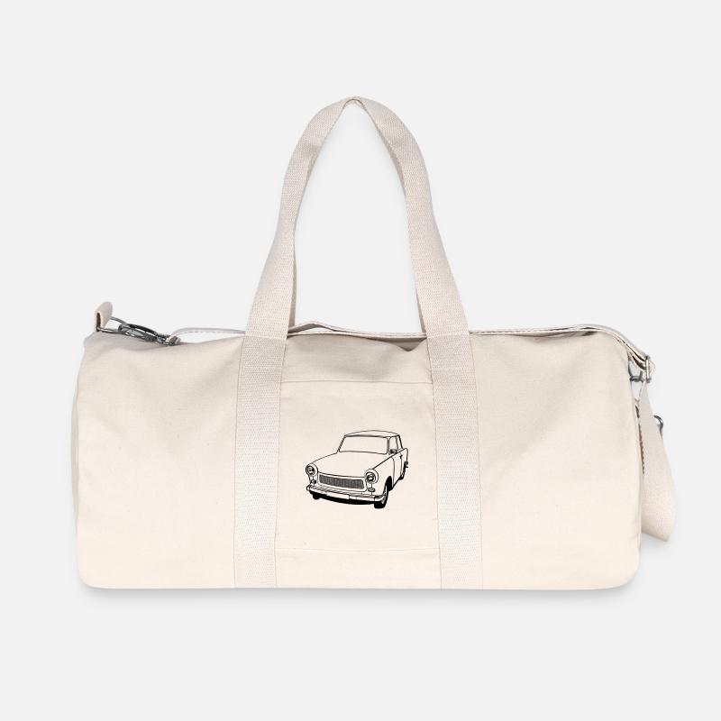  , Ostalgie , DDR Kult , Oldtimer (25) - Recycelte Canvas-Sporttasche von Stanley/Stella - Naturweiß
