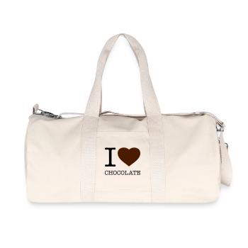 J’AIME LE CHOCOLAT Schokolade - Sac de sport en toile recyclée Stanley/Stella - blanc naturel - Devant