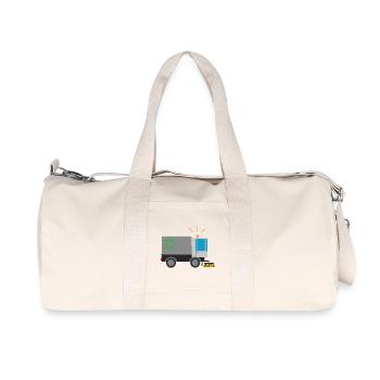 Balayeuse Balayeurs enfants Métiers Nettoyage - Sac de sport en toile recyclée Stanley/Stella - blanc naturel - Devant