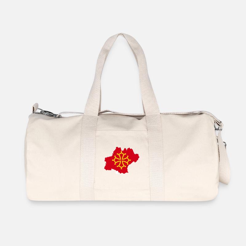 Okzitanien - Recycelte Canvas-Sporttasche von Stanley/Stella - Naturweiß