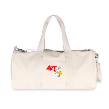 Serge le Lapin artiste - Sac de sport en toile recyclée Stanley/Stella - blanc naturel - Devant