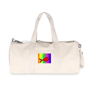 SARDINE. FISCH. APRILSCHERZ. OSTERN. MEER - Recycelte Canvas-Sporttasche von Stanley/Stella - Naturweiß - Vorne