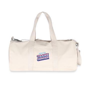 Pride Month - Proud To Be Transgender - Recycled Canvas Sports Bag by Stanley/Stella - natural - Front