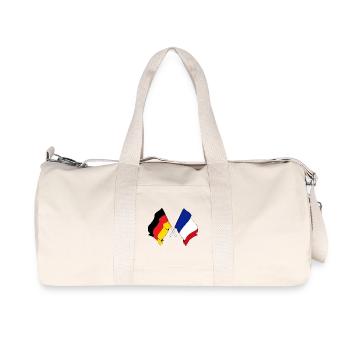Drapeau de l’Allemagne et drapeau de la France - Sac de sport en toile recyclée Stanley/Stella - blanc naturel - Devant